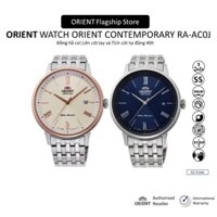 Đồng hồ nam Orient Watch Contemporary RA-AC0J máy lộ cơ automatic mặt kính cường lực dây thép đeo tay chính hãng