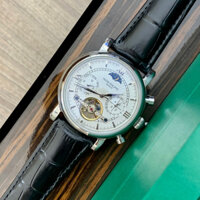 Đồng Hồ Nam Patek Philippe, Máy Lộ Cơ Toubinlon, Viền Trơn, Size 40mm, Thép 904L, Kính Saphia Chống Xước