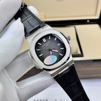 Đồng Hồ Nam patek. philippe PA51A XÁM Case 40mm Viền trơn Máy Cơ Automatic Nhật