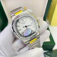 Đồng Hồ Nam Patek Philippe PA52 Case 40mm Viền đá ống Máy Cơ Automatic Nhật