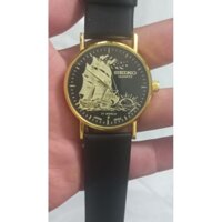 Đồng hồ nam Pin Seiko Phong thủy Thuận Buồm Xuôi Gió size mặt 38mm