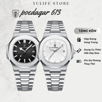 Đồng Hồ Nam Poedagar Chính Hãng P613 Dây Kim Loại Sang Trọng Có Lịch Ngày