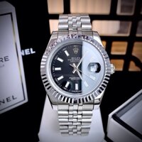 Đồng hồ nam R0IEX Datejust 126334 Mặt Đen Niềng Khía 41mm, dây thép không gỉ, Full box, Luxury diamond watch