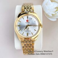 Đồng Hồ Nam Rado Golden Horse Automatic Cao Cấp Dây Vàng Mặt Trắng Size 40mm - Sapphire