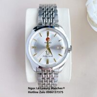 Đồng Hồ Nam Rado Golden Horse Automatic Cao Cấp Dây Bạc Mặt Trắng Size 40mm - Sapphire