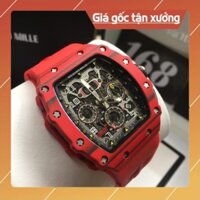 Đồng Hồ Nam [Richard Mille RM11-03] Replical,  Automatic, Carbon, Dây Cao Su, Box, Phụ Kiện,Bảo Hành 24 tháng