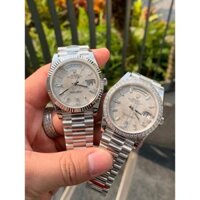 đồng hồ nam Rolex Daydate 40mm máy Calibre 2836 thụy sĩ, mặt thiên thạch, viền đá cz