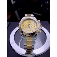 ĐỒNG HỒ NAM ROLEX Daytona gold demi phiên bản máy cơ nhật- 41mm - AUTOMATIC- THÉP 316- BẢO HÀNH 24 THÁNG