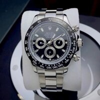 Đồng hồ nam Rolex Daytona Automatic 6 kim mặt tròn dây thép đúc cao cấp sang trọng full box hãng bh 24 tháng