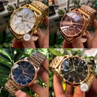 Đồng hồ Nam Rolex đồng hồ cơ Automatic mẫu 3 kim mặt số đính đá size 40mm-41mm