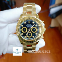 Đồng hồ nam Rolex Đồng hồ cơ Automatic 3 nút dây thép vàng 3 chấu size 40-41mm