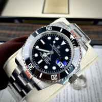 Đồng hồ Nam Rolex Đồng hồ cơ Automatic Yatch mặt đen dây thép size 40-41 mm