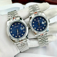 Đồng Hồ Nam Rolex Mặt Matrix, Viền Trơn, Size 38/41mm, Máy Cơ Nhật Bản, Vỏ Thép 904, Kính Chống Xước, Chống Nước 5atm