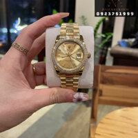 Đồng Hồ Nam Rolex Vàng Đính Đá Day Date 2 Lịch Cao Cấp Máy Cơ Automatic Nhật Size 38mm, 41mm Bảo Hành 2 Năm (Full Box)