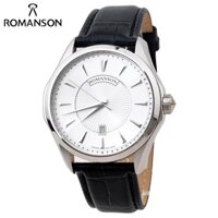 Đồng hồ Nam Romanson TL0337MWWH , Chính hãng full box , Chống nước , Quartz , Dây da