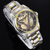 Đồng hồ nam Rovite, mẫu viền bạc ,máy cơ Automatic size 40mm-41mm. Bảo hành 24 tháng