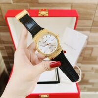 Đồng hồ nam Salvato.re Ferragam.oo F80 classic máy thụy sỹ dây cao su bọc da màu đen mặt gold