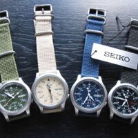 Đồng hồ nam Seiko 5 quân đội dây dù (37 & 42mm)