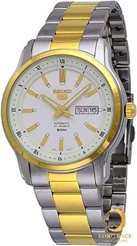 ĐỒNG HỒ NAM SEIKO 5 SNKP14K1 MẠ VÀNG SANG TRỌNG