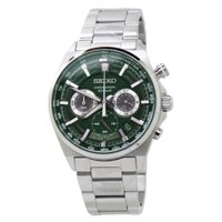 Đồng Hồ Nam SEIKO Chronograph Quartz Green Dial Stainless Steel Men's Watch SSB405P1