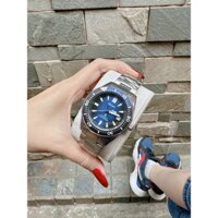 Đồng Hồ Nam Seiko, Mặt xanh , Dây Thép size 43mm