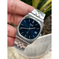 Đồng hồ nam Seiko mặt xanh có lịch ngày chạy pin hàng Si