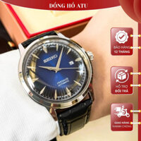 Đồng Hồ Nam Seiko Máy Pin, Đồng Hồ Thời Trang Dây Da, Mặt Chống Sước Cao Cấp BH 12 Tháng