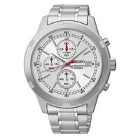 Đồng Hồ Nam Seiko Men's SKS417P1, Men chronograph, silver tone, stainless steel case and bracelet, 100m WR, SKS417