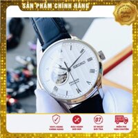 Đồng hồ nam Seiko Presage Open Heart  White Leather - SSA379J1