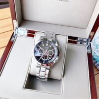 Đồng hồ Nam Seiko Chronograph(Size:43mm), kính cứng Hardlex, dây thép không gỉ SKS605P1