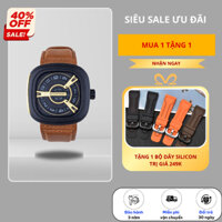 Đồng hồ nam Sevenfriday Classic, dây da mềm, mặt đồng hồ độc lạ, thời trang dành cho Nam