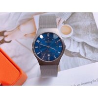 Đồng hồ nam Skagen 233XLTTN Sundby Gray Round Stainless Steel Mesh Watch, Authentic, Fullbox, Luxury diamond watch