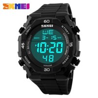 Đồng hồ nam Skmei 1130 dây cao su(Đen viền trắng)