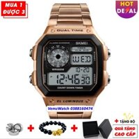 Đồng hồ nam SKMEI SK028 điện tử phong cách thể thao đa chức năng dây thép không gỉ - ZWatches