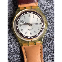 đồng hồ nam swatch swiss máy Thuỵ 🇨🇭🇨🇭🇨🇭 dây da mặt 35mm