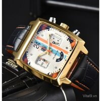 Đồng hồ nam Tag Heuer, bộ máy quartz, thể thao, giản dị, kinh doanh, dây da thật, chất lượng cao