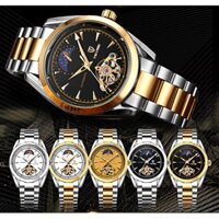 Đồng hồ nam tevise 795 mặt tròn dây kim loại