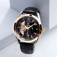 Đồng hồ nam Tevise 795A máy cơ dây da chạy full kim tặng vòng tay phong thủy