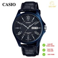 Đồng hồ nam thể thao ❤️ Đồng hồ đeo tay nam thời trang chính hãng Casio MTP-1384BUL-1A dây da rẻ