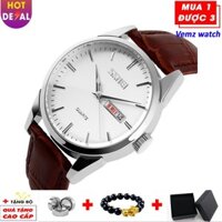 Đông hồ nam thể thao đa chức năng dây da cao cấp Skmei VW076 (Trắng) - Vemz Watchs ZWatches