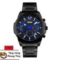 Đồng Hồ Nam Thể Thao Dây Thép Chạy 6 Kim SKMEI 9108 + Tặng Vòng May Mắn