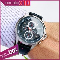 Đồng hồ nam thể thao đẹp Seiko mặt đen 6 kim SKS635P1
