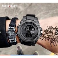 Đồng Hồ Nam Thể Thao SPORT WATCH ĐEN 2345- Chống nước, chống xước, bảo hành 12 tháng