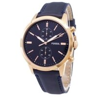ĐỒNG HỒ NAM THỜI TRANG FOSSIL TOWNSMAN CHRONOGRAPH FS5436 - DÂY DA MÀU XANH THỜI TRANG - SIZE 42MM - FULLBOX