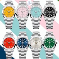 Đồng hồ nam Thụy Sĩ Oyster Perpetual Series 126000 Đồng hồ thạch anh cổ điển kinh doanh đồng hồ thép không gỉ thông thường