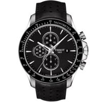 ĐỒNG HỒ NAM TISSOT V8 T106.427.16.051.00 AUTOMATIC CHRONOGRAPH BLACK DIAL DÂY DA CHÍNH HÃNG
