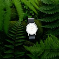 Đồng hồ Nam TITAN dây da Edge 1595 màu Bạc 37 mm - 1595SL06