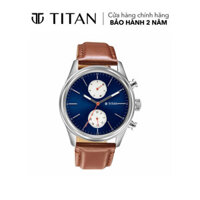 Đồng hồ Nam TITAN dây da ELMNT màu Xanh 42 mm - 1805SL06