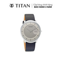 Đồng hồ Nam TITAN dây da Gents Edge màu Xám 38 mm - 1843SL01