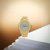 Đồng hồ Nam TITAN dây thép không gỉ Titan Champagne Dial Analog Watch for Men mặt Vàng 40 mm - 1650YM06